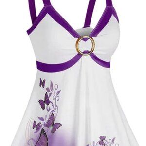 Purple Butterfly Tank